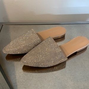 Madden Girl Rhinestone Slides
